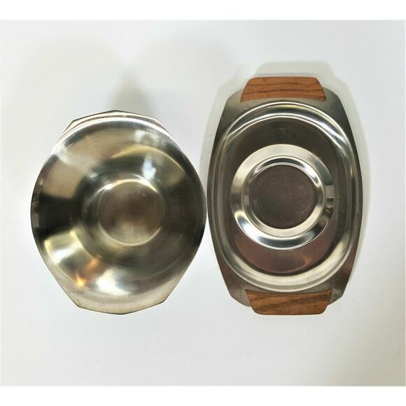 Vintage Monarch Mark III Stainless Steel Sauce/Gravy Boat & Tray MCM - Picture 5 of 7